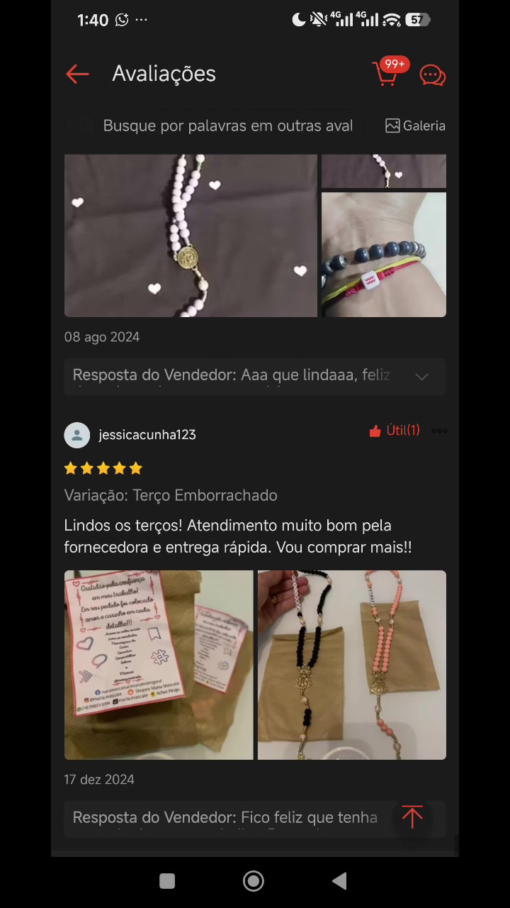 Cliente satisfeita com acabamento e entrega antes do prazo