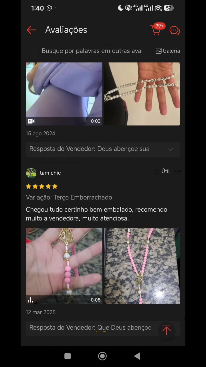 Cliente elogiando rapidez, embalagem e qualidade final